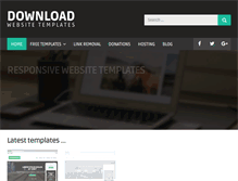 Tablet Screenshot of downloadwebsitetemplates.co.uk